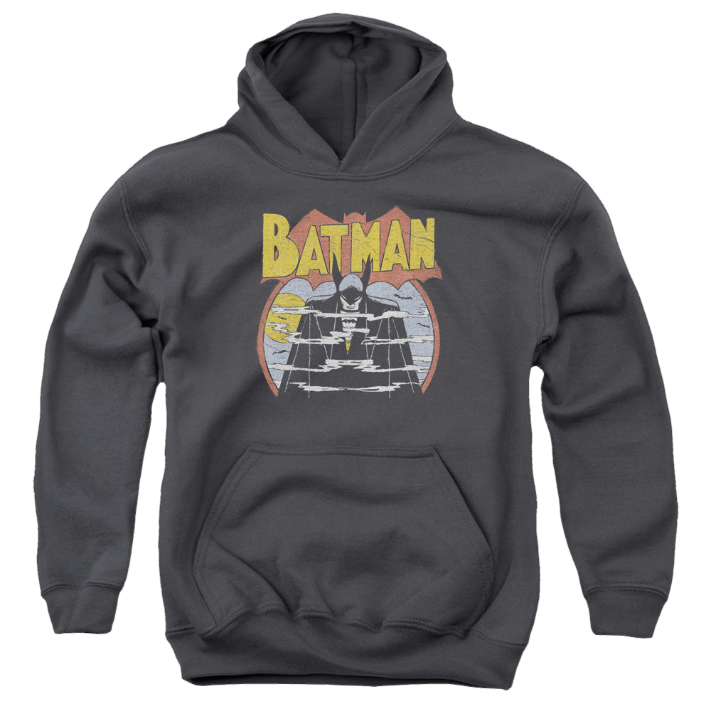 DC Batman Foggy - Youth Hoodie Youth Hoodie (Ages 8-12) Batman   