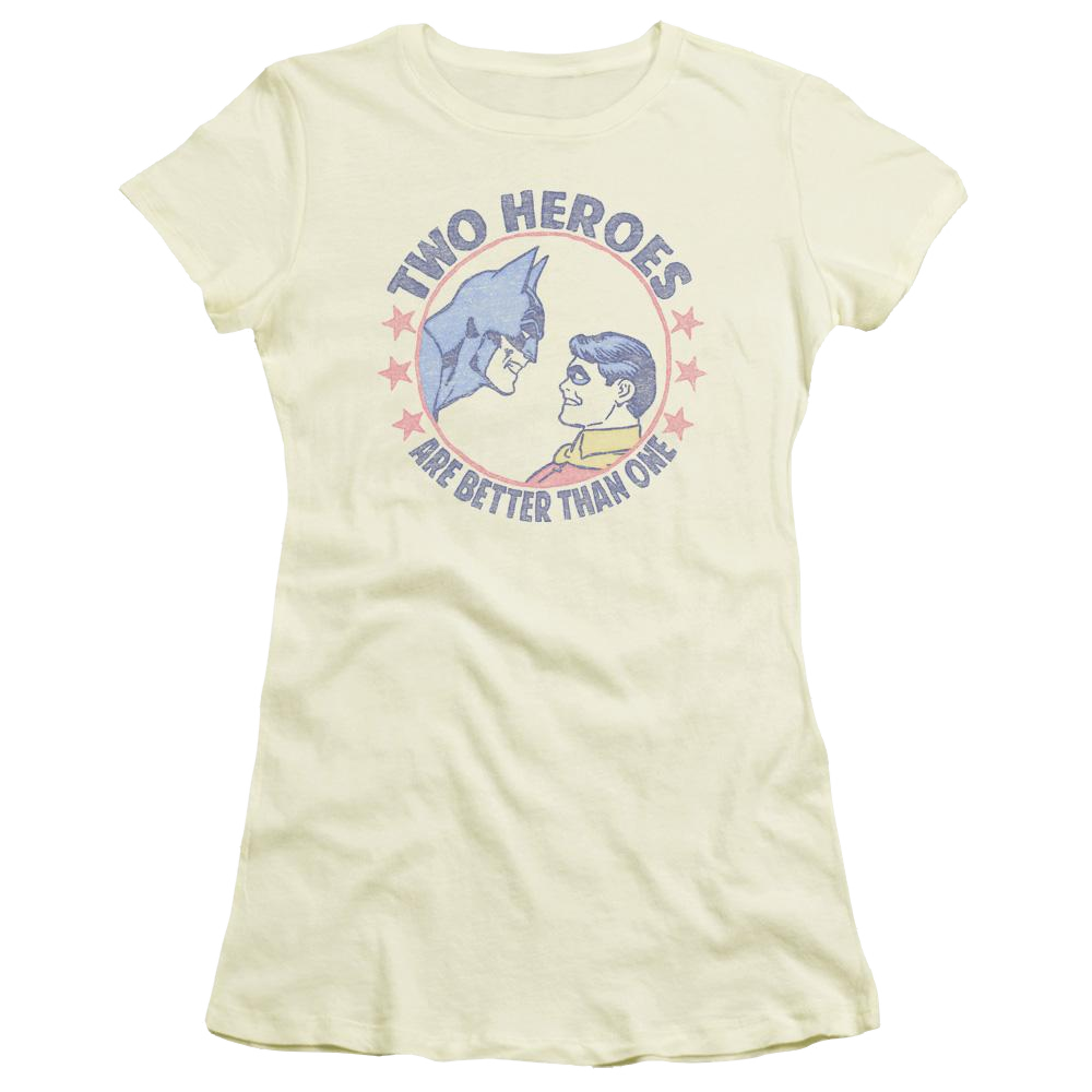 DC Comics Two Heroes - Juniors T-Shirt Juniors T-Shirt Batman   