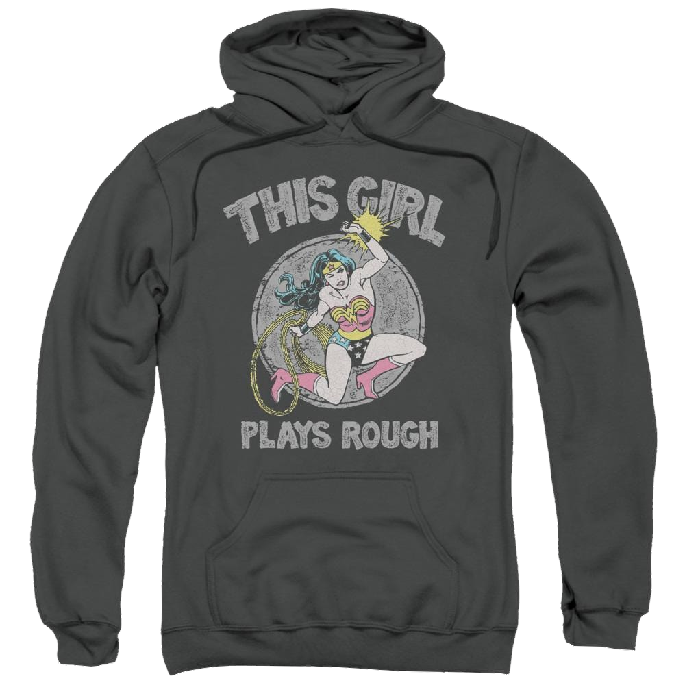 DC Comics Plays Rough - Pullover Hoodie Pullover Hoodie Wonder Woman   