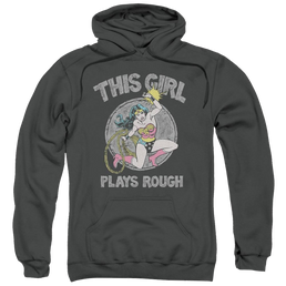 DC Comics Plays Rough - Pullover Hoodie Pullover Hoodie Wonder Woman   