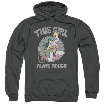 DC Comics Plays Rough - Pullover Hoodie Pullover Hoodie Wonder Woman   