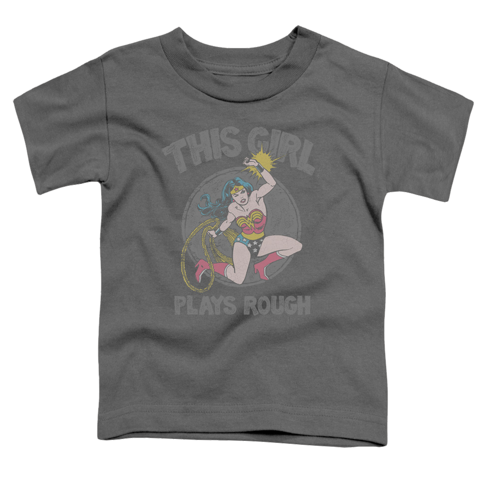 Wonder Woman Plays Rough - Kid's T-Shirt Kid's T-Shirt (Ages 4-7) Wonder Woman   