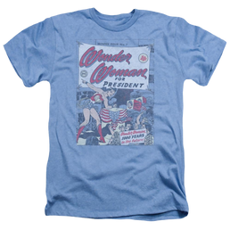 DC Comics Ww For President - Men's Heather T-Shirt Men's Heather T-Shirt Wonder Woman   