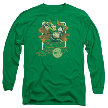 DC Comics Green Arrow Stars - Men's Long Sleeve T-Shirt Men's Long Sleeve T-Shirt Green Arrow   