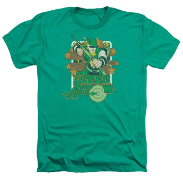 DC Comics Green Arrow Stars - Men's Heather T-Shirt Men's Heather T-Shirt Green Arrow   