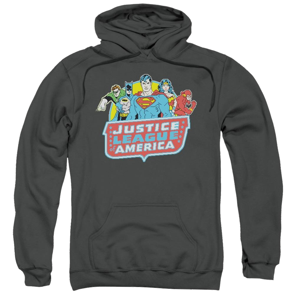 DC Comics 8 Bit League - Pullover Hoodie Pullover Hoodie Justice League   