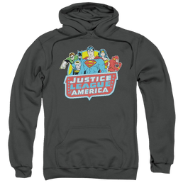 DC Comics 8 Bit League - Pullover Hoodie Pullover Hoodie Justice League   