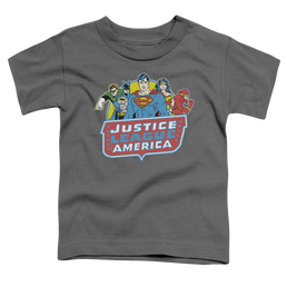 Justice League 8 Bit League - Toddler T-Shirt Toddler T-Shirt Justice League   