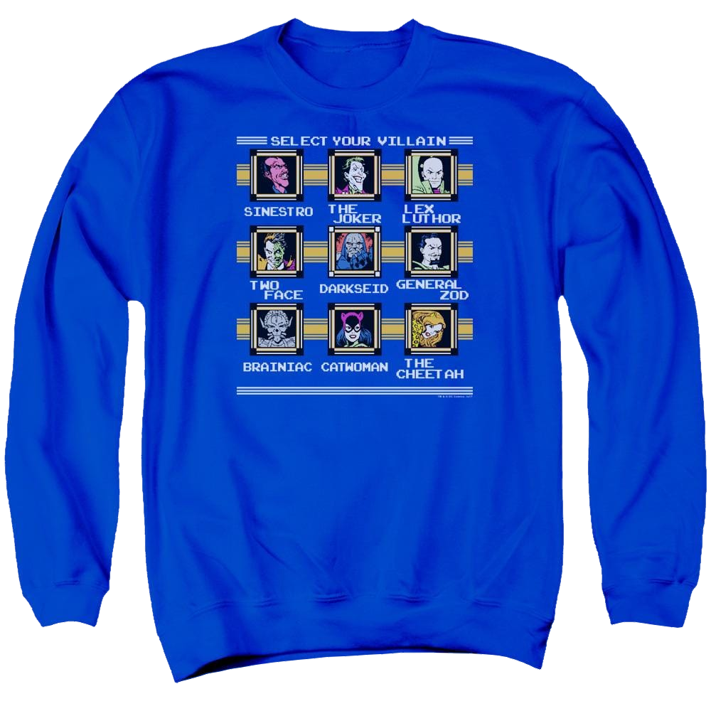 DC Comics Stage Select - Men's Crewneck Sweatshirt Men's Crewneck Sweatshirt Justice League   