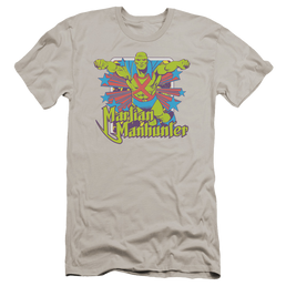 Dc Manhunter Stars Premium Adult Slim Fit T-Shirt Men's Premium Slim Fit T-Shirt Martian Manhunter   