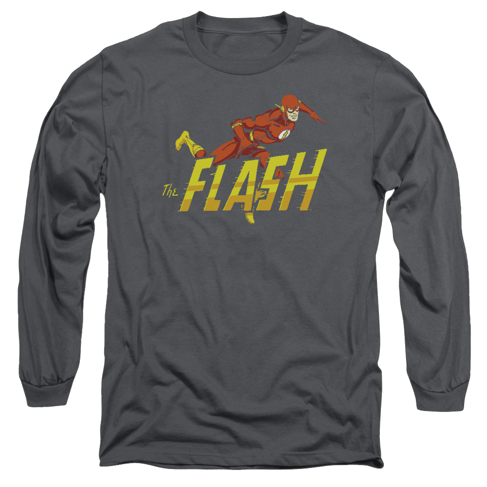Flash, The 8 Bit Flash - Men's Long Sleeve T-Shirt Men's Long Sleeve T-Shirt The Flash   