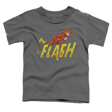 Black toddler t-shirt with The Flash 8 Bit Flash graphic