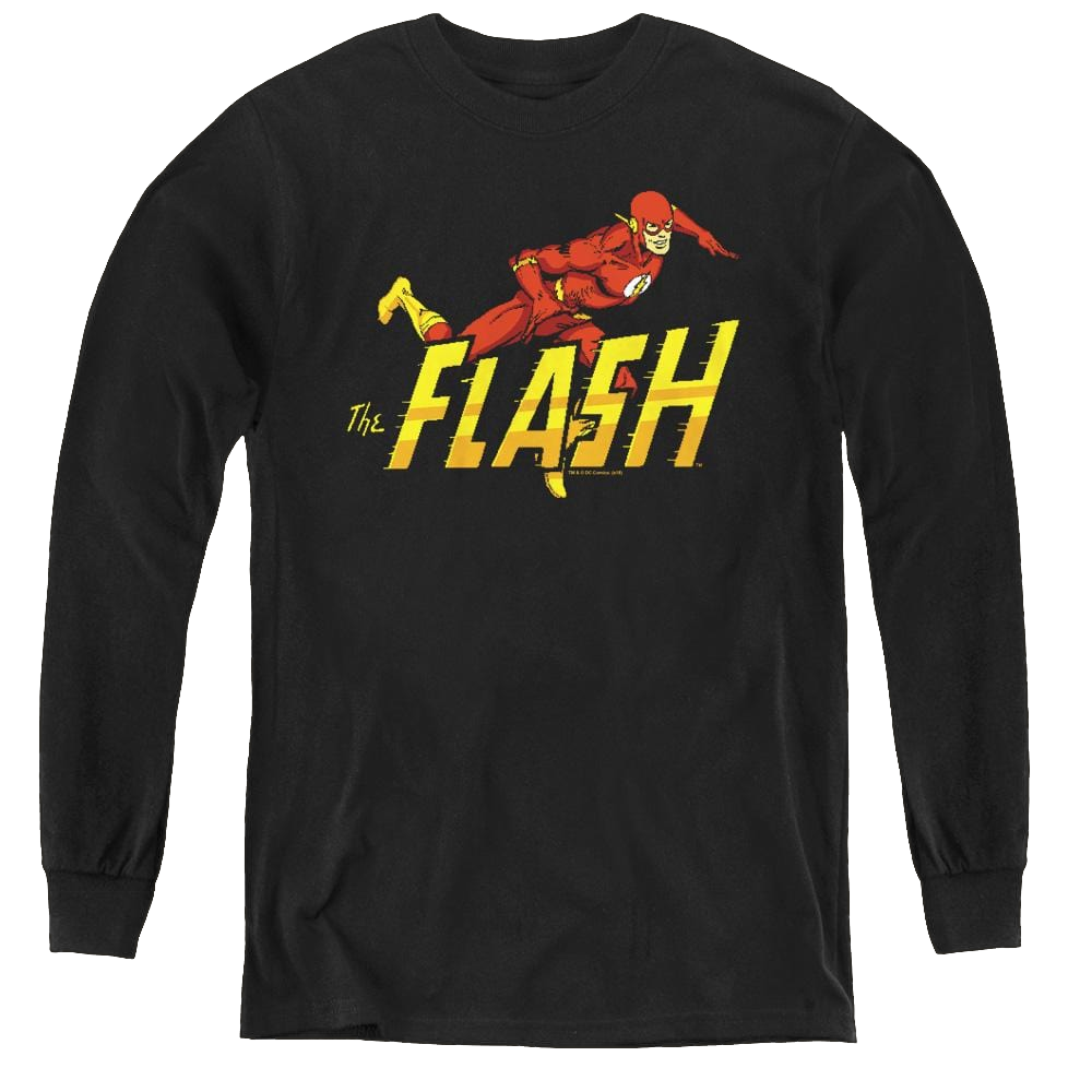Flash, The 8 Bit Flash - Youth Long Sleeve T-Shirt Youth Long Sleeve T-Shirt The Flash   