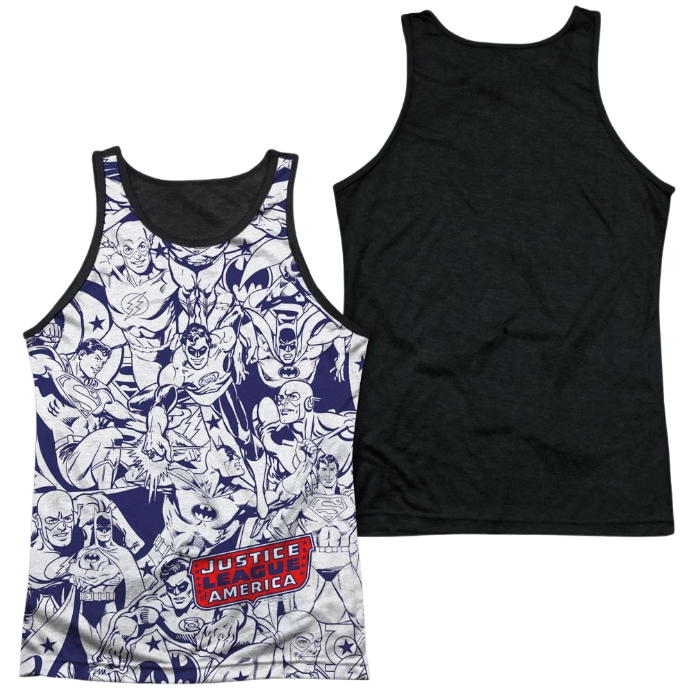 DC Comics Justice All Around Men's Black Back Tank Men's Black Back Tank Justice League   