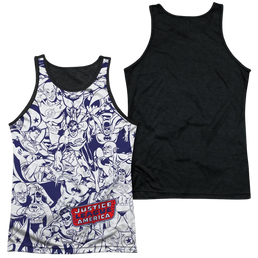 DC Comics Justice All Around Men's Black Back Tank Men's Black Back Tank Justice League   