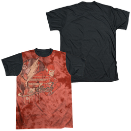 Flash, The Charge Ahead - Men's Black Back T-Shirt Men's Black Back T-Shirt The Flash   