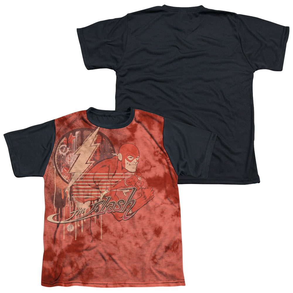 Flash, The Charge Ahead - Youth Black Back T-Shirt Youth Black Back T-Shirt (Ages 8-12) The Flash   