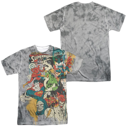 DC Comics Friends Or Foes Men's All Over Print T-Shirt Men's All-Over Print T-Shirt Justice League   