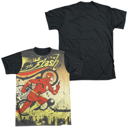 Flash, The Just Passing Through - Men's Black Back T-Shirt Men's Black Back T-Shirt The Flash   