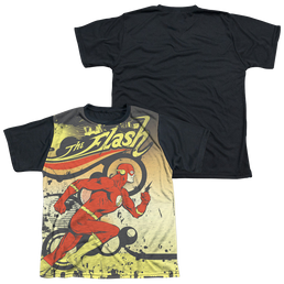 Flash, The Just Passing Through - Youth Black Back T-Shirt Youth Black Back T-Shirt (Ages 8-12) The Flash   