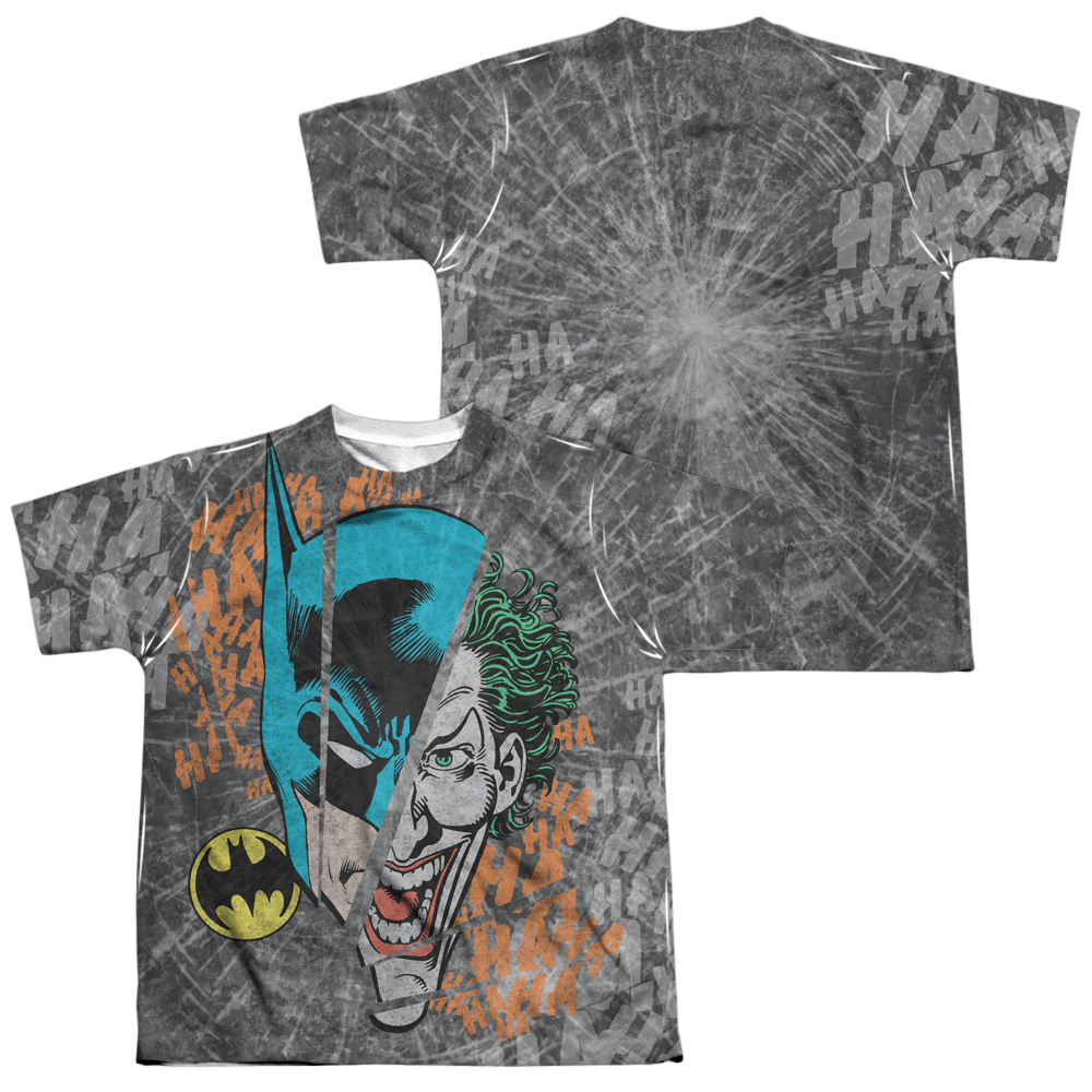 DC Batman Broken Visage - Youth All-Over Print T-Shirt Youth All-Over Print T-Shirt (Ages 8-12) Batman   