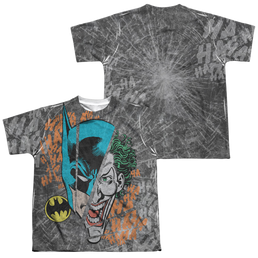 DC Batman Broken Visage - Youth All-Over Print T-Shirt Youth All-Over Print T-Shirt (Ages 8-12) Batman   