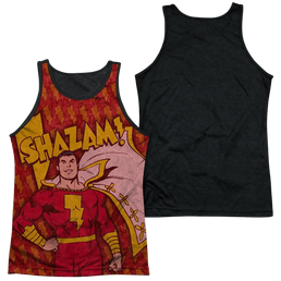DC Comics Shazam Bolts Men's Black Back Tank Men's Black Back Tank Shazam   