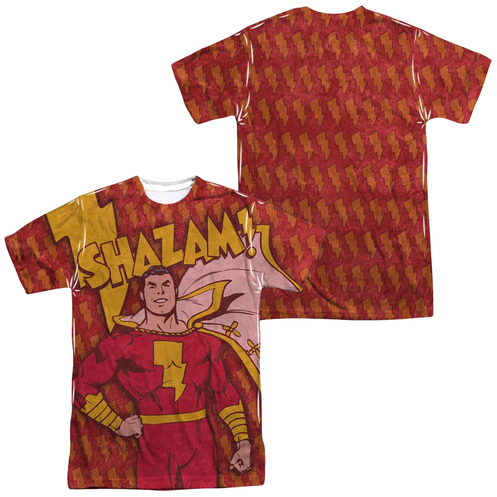 DC Comics Shazam Bolts Men's All Over Print T-Shirt Men's All-Over Print T-Shirt Shazam   