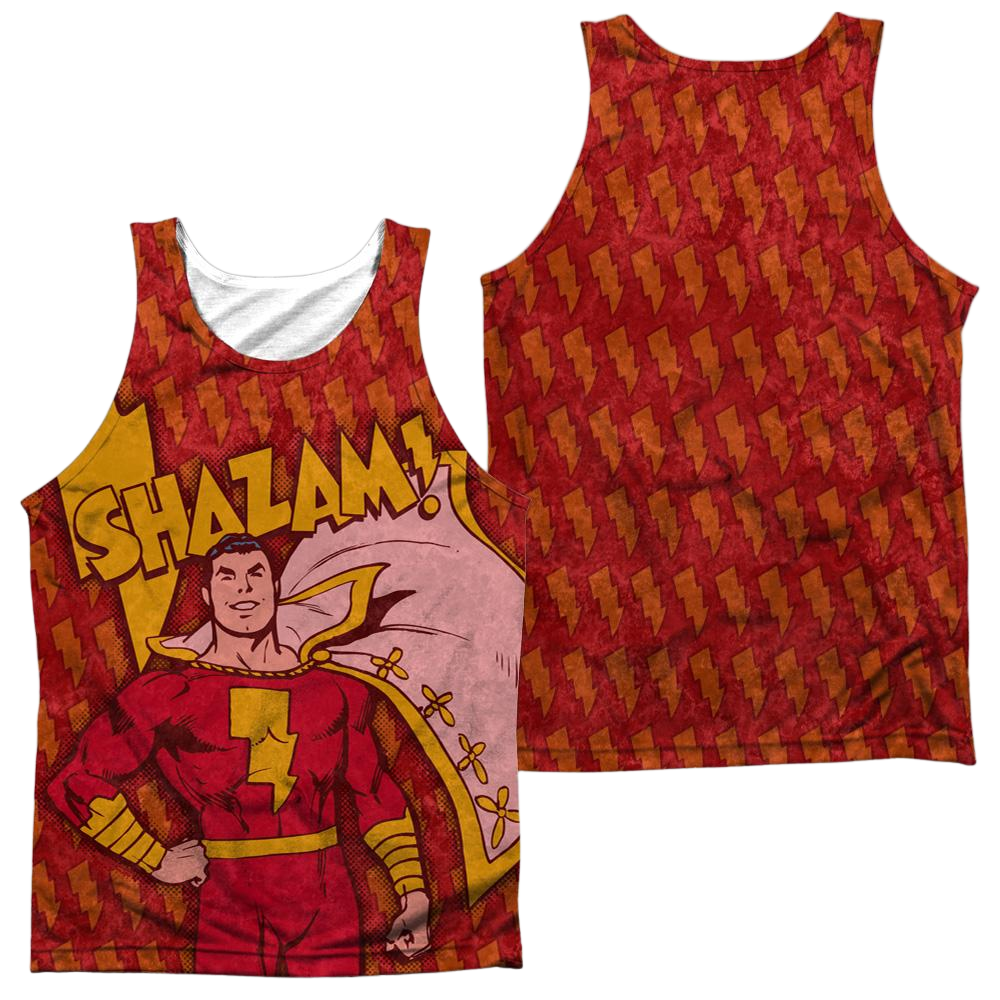 DC Comics Shazam Bolts Men's All Over Print Tank Men's All Over Print Tank Shazam   