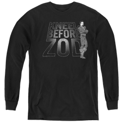Superman Kneel Zod - Youth Long Sleeve T-Shirt Youth Long Sleeve T-Shirt Superman   