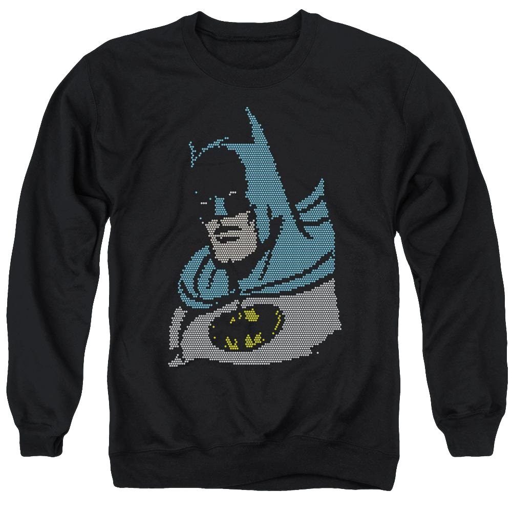 DC Comics Lite Brite Batman - Men's Crewneck Sweatshirt Men's Crewneck Sweatshirt Batman   