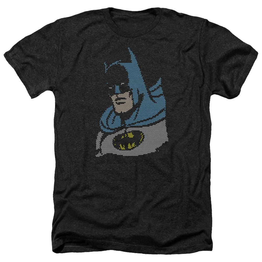 DC Comics Lite Brite Batman - Men's Heather T-Shirt Men's Heather T-Shirt Batman   