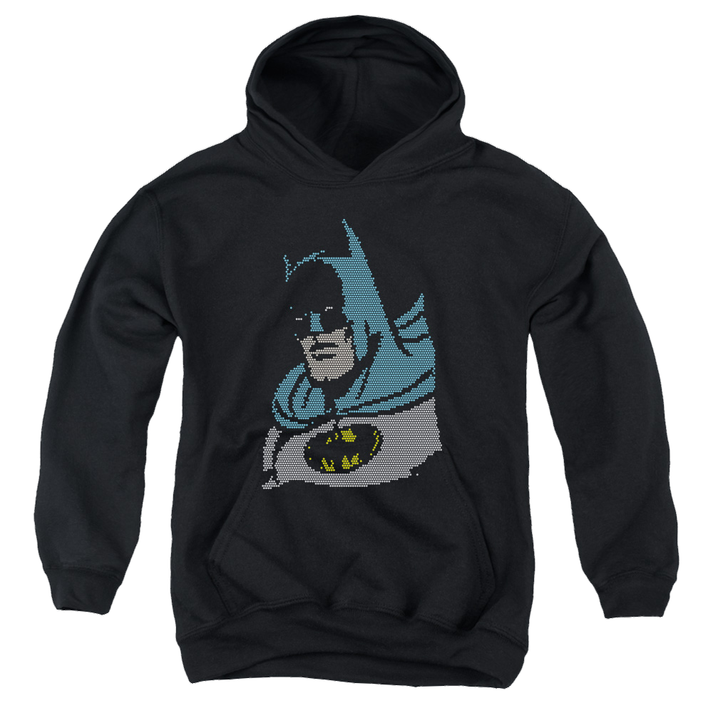 DC Batman Lite Brite Batman - Youth Hoodie Youth Hoodie (Ages 8-12) Batman   