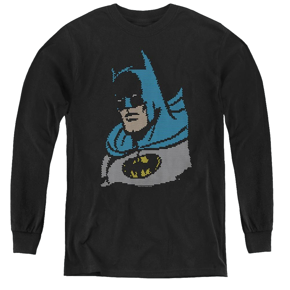 Dc Batman Lite Brite Batman - Youth Long Sleeve T-Shirt Youth Long Sleeve T-Shirt Batman   