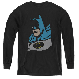 Dc Batman Lite Brite Batman - Youth Long Sleeve T-Shirt Youth Long Sleeve T-Shirt Batman   