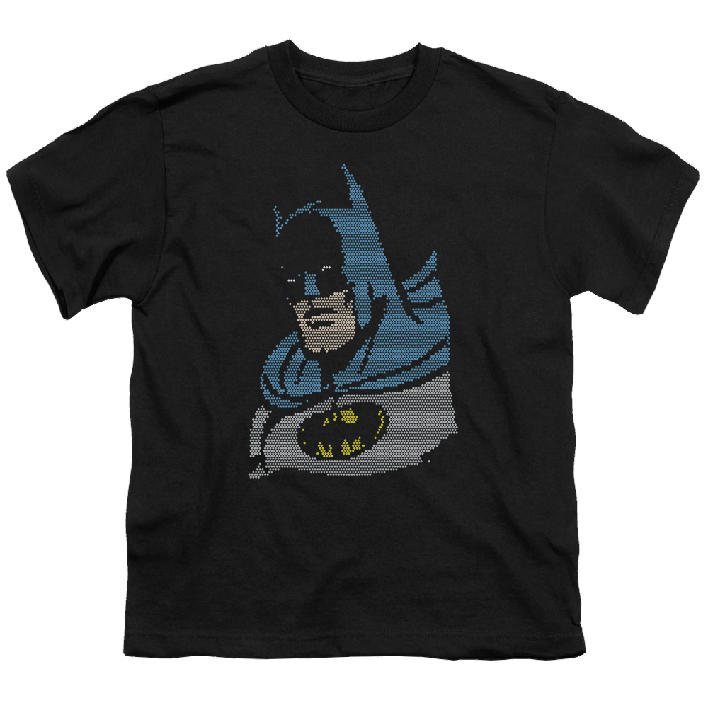 DC Batman Lite Brite Batman - Youth T-Shirt Youth T-Shirt (Ages 8-12) Batman   