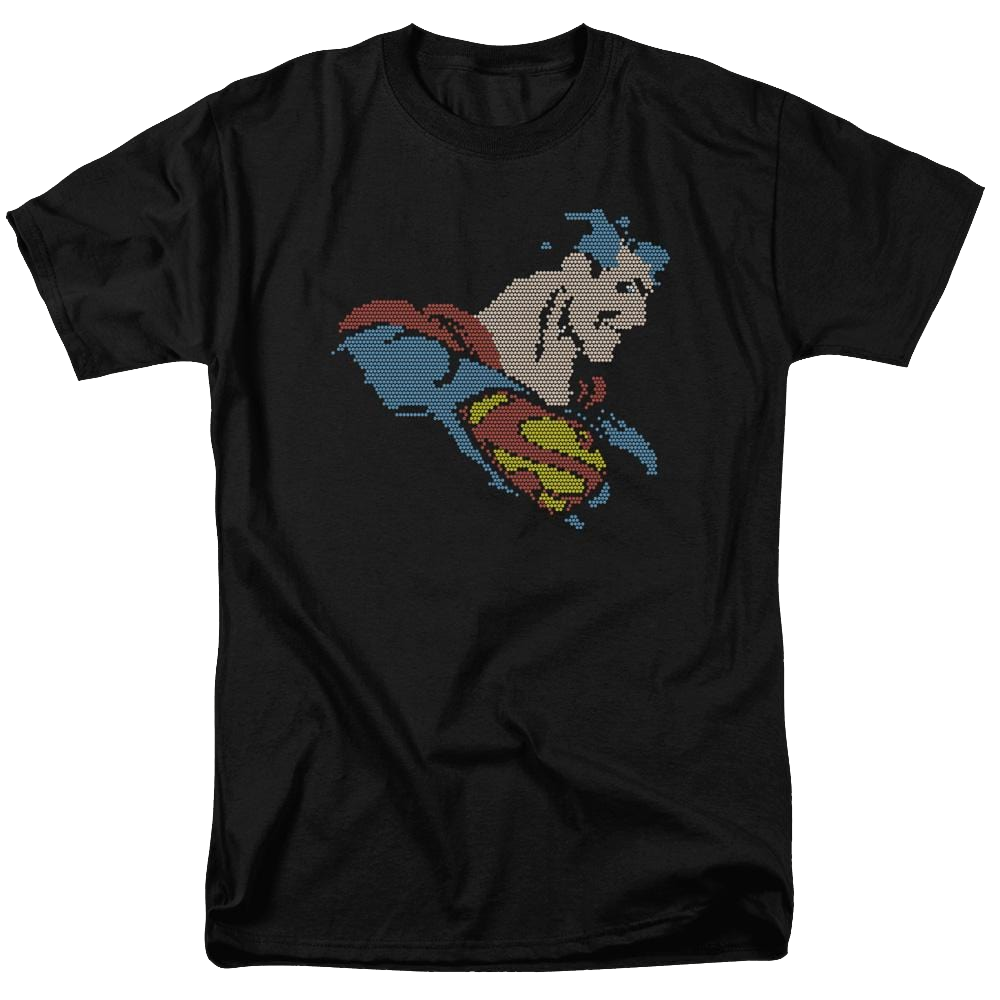 DC Comics Lite Brite Superman - Men's Regular Fit T-Shirt Men's Regular Fit T-Shirt Superman   