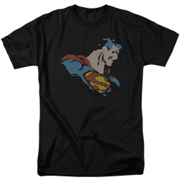 DC Comics Lite Brite Superman - Men's Regular Fit T-Shirt Men's Regular Fit T-Shirt Superman   
