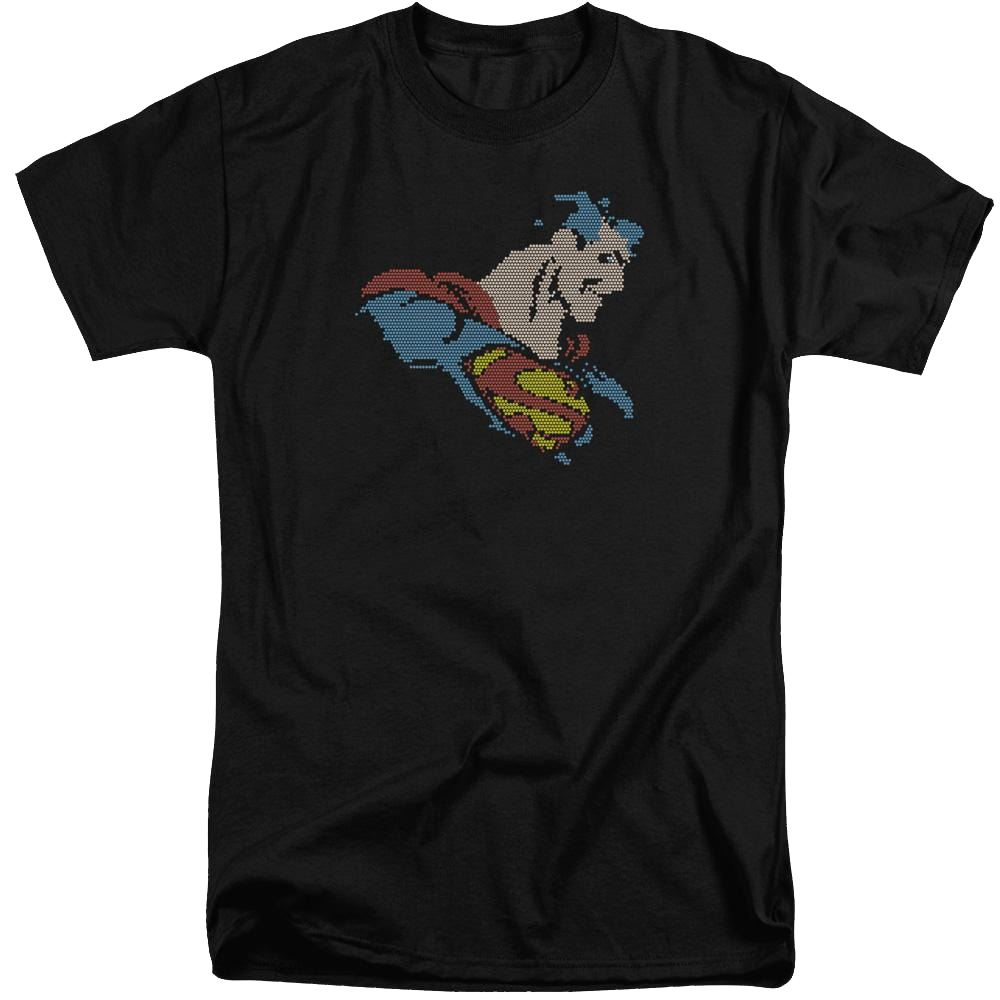 DC Comics Lite Brite Superman - Men's Tall Fit T-Shirt Men's Tall Fit T-Shirt Superman   