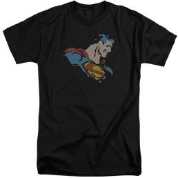 DC Comics Lite Brite Superman - Men's Tall Fit T-Shirt Men's Tall Fit T-Shirt Superman   