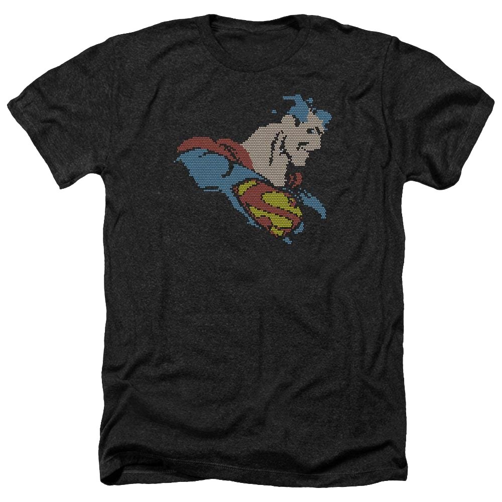 DC Comics Lite Brite Superman - Men's Heather T-Shirt Men's Heather T-Shirt Superman   