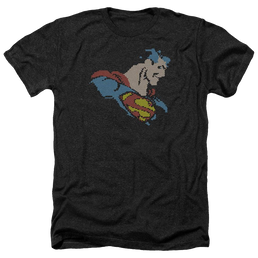DC Comics Lite Brite Superman - Men's Heather T-Shirt Men's Heather T-Shirt Superman   