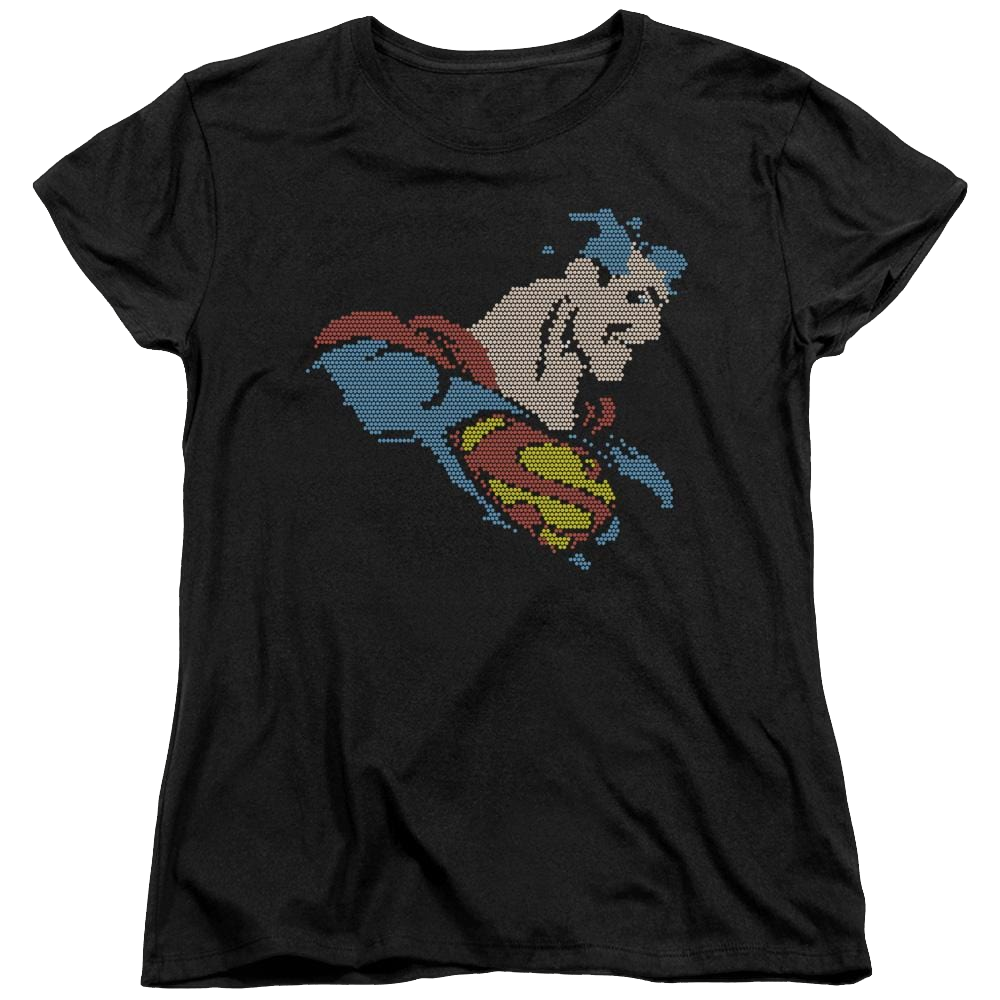 DC Comics Lite Brite Superman - Women's T-Shirt Women's T-Shirt Superman   