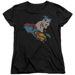 DC Comics Lite Brite Superman - Women's T-Shirt Women's T-Shirt Superman   