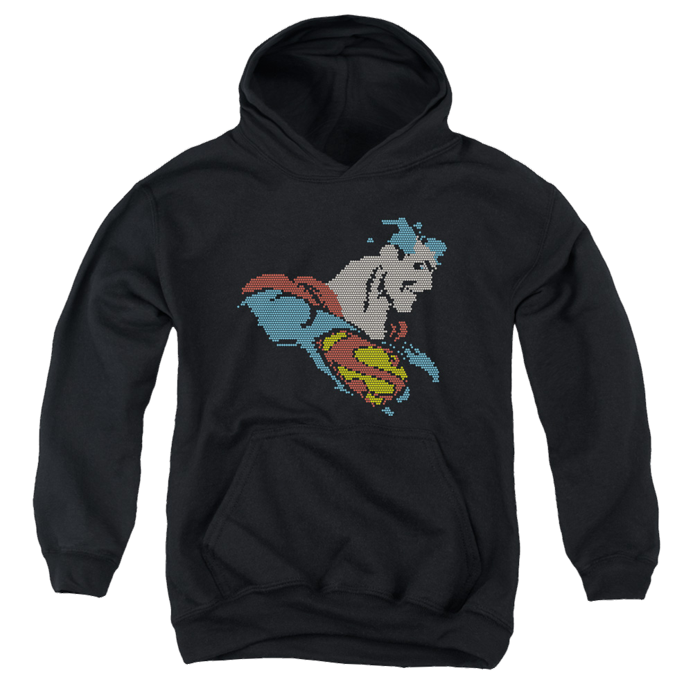 Superman Lite Brite Superman - Youth Hoodie Youth Hoodie (Ages 8-12) Superman   
