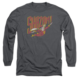 DC Comics Retro Marvel - Men's Long Sleeve T-Shirt Men's Long Sleeve T-Shirt Shazam   