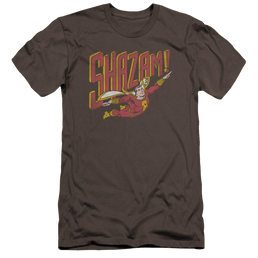 DC Comics Retro Marvel - Men's Premium Slim Fit T-Shirt Men's Premium Slim Fit T-Shirt Shazam   