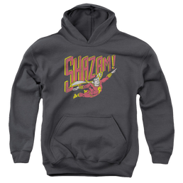 Shazam Retro Marvel - Youth Hoodie Youth Hoodie (Ages 8-12) Shazam   