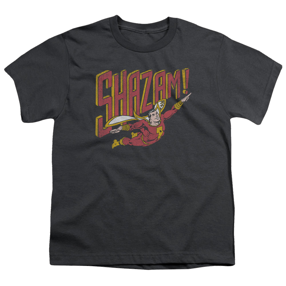 Shazam Retro Marvel - Youth T-Shirt Youth T-Shirt (Ages 8-12) Shazam   