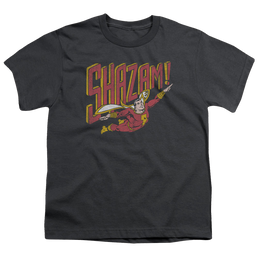 Shazam Retro Marvel - Youth T-Shirt Youth T-Shirt (Ages 8-12) Shazam   